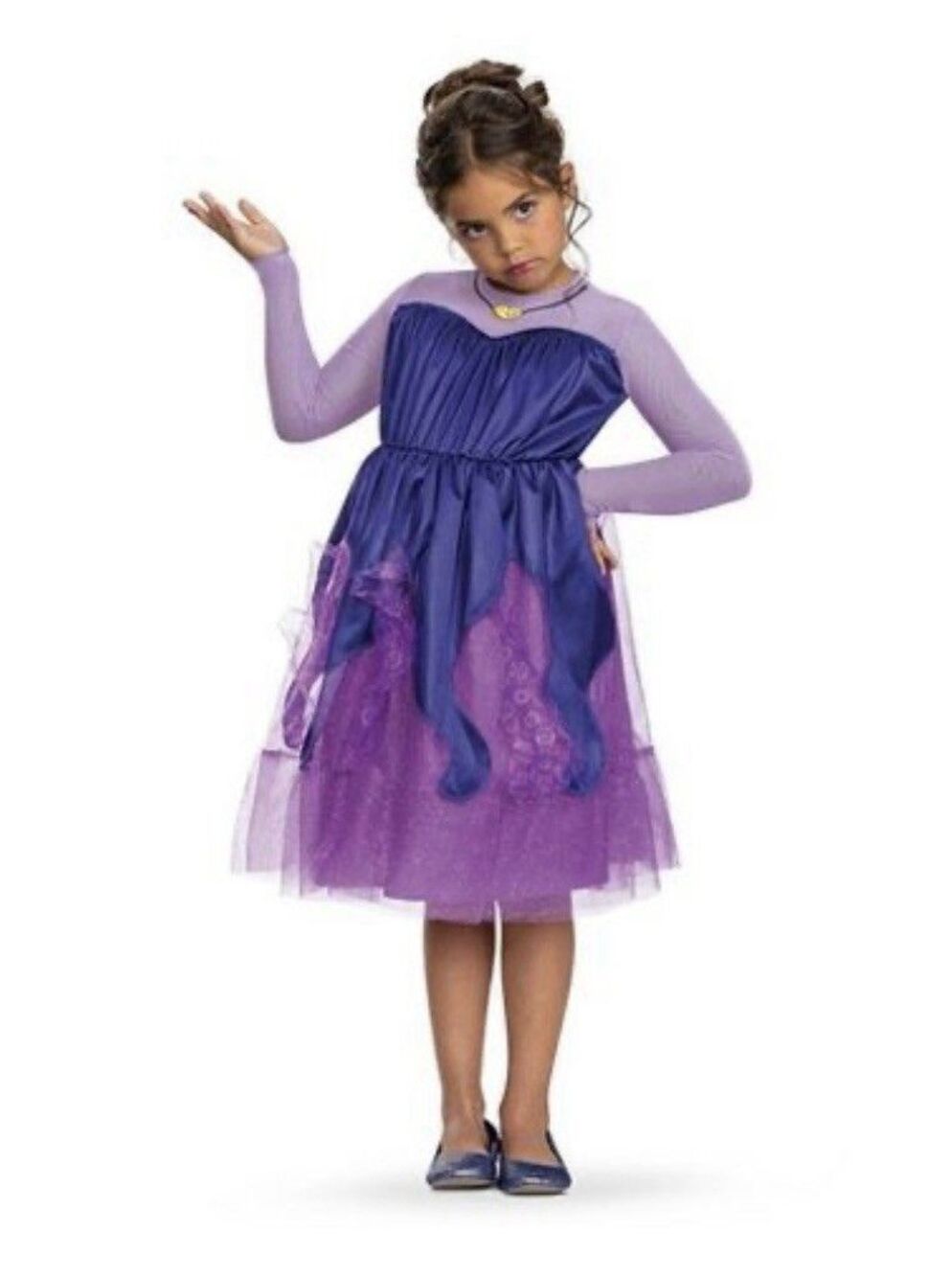 Disney Little Mermaid URSULA KIDS DRESS Halloween Costume - Size 7-8 Medium